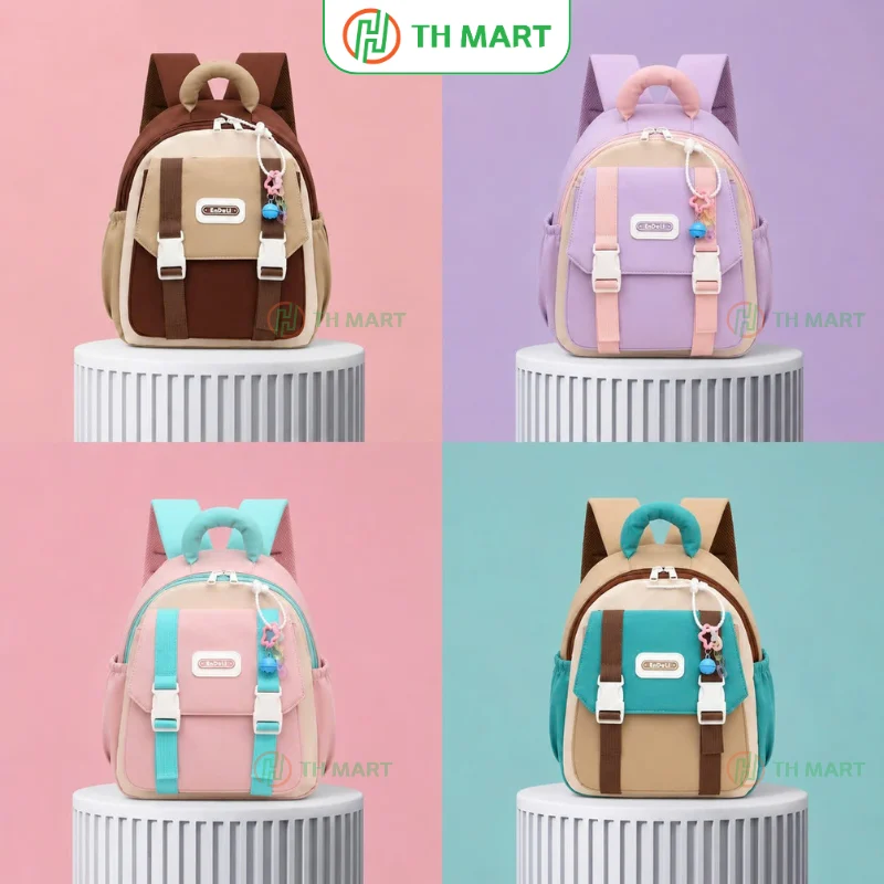 Balo cho bé mẫu giáo EnDeLi Fashion thiết kế 4 màu dễ thương
