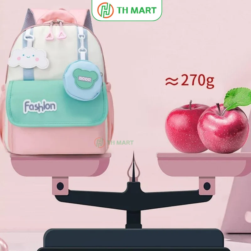 Balo cho bé mẫu giáo Fashion Pastel có trọng lượng siêu nhẹ