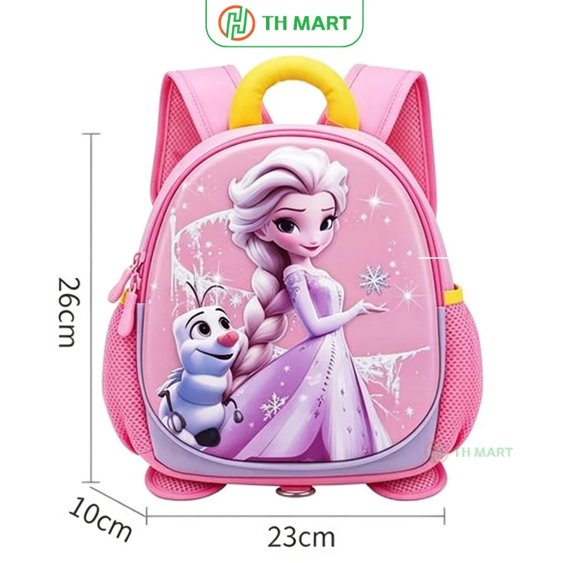Balo cho bé mẫu giáo Frozen 3D nữ hoàng băng giá
