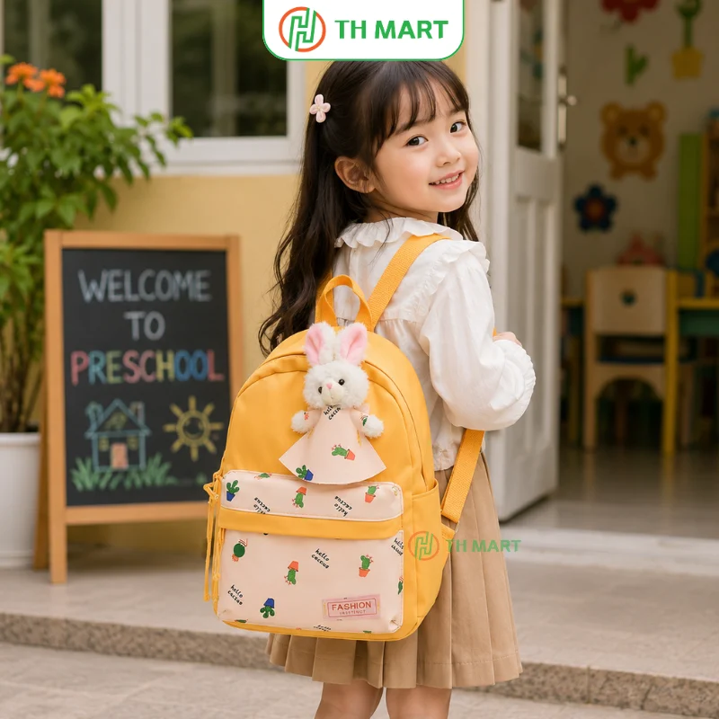 Balo mẫu giáo thỏ bông là quà tặng thiết thực cho bé những dịp đặc biệt