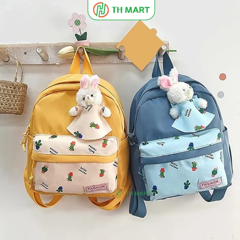 Balo mẫu giáo thỏ bông được yêu thích nhờ thiết kế đáng yêu, trọng lượng siêu nhẹ