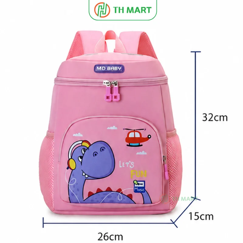 Balo cho bé mẫu giáo họa tiết khủng long