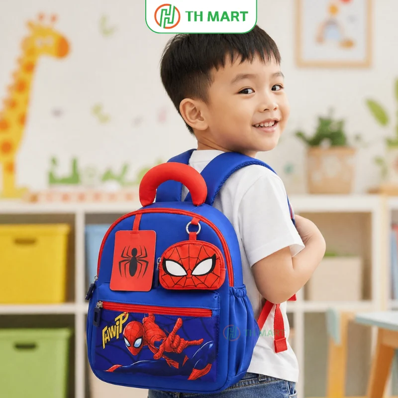 Balo người nhện được nhiều bé trai yêu thích