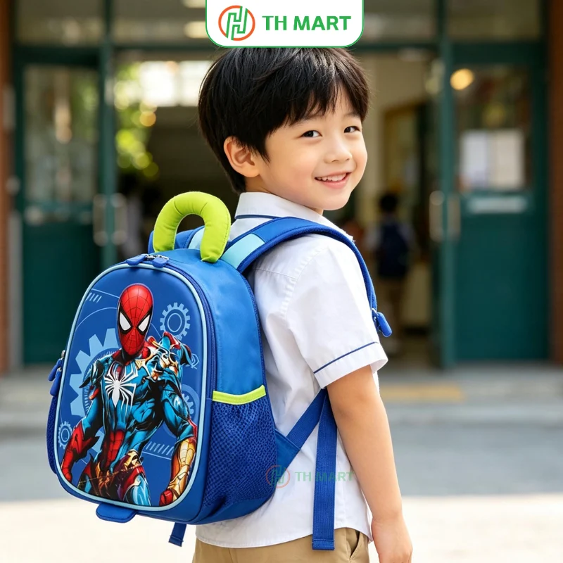 Balo Spider Man 3D thích hợp cho bé mẫu giáo 1-5 tuổi