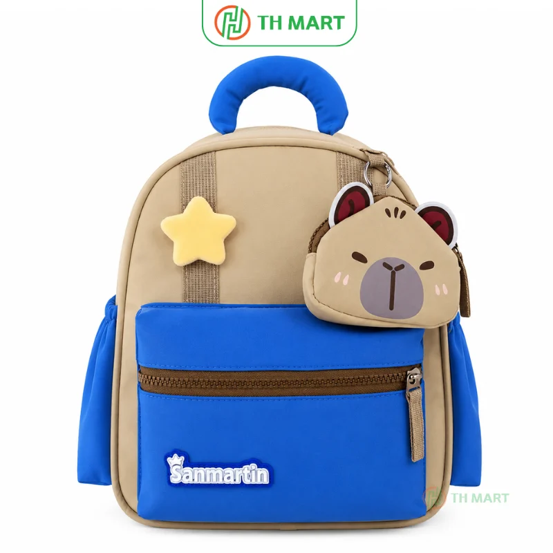 Balo cho bé mẫu giáo Style Kawaii Nhật Bản màu nâu