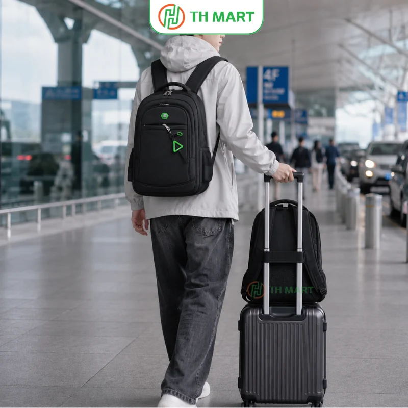 Balo du lịch 30L có đai gài vaili tiện lợi