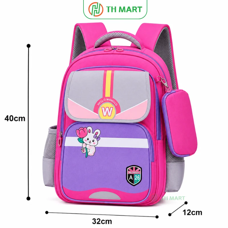 Balo học sinh cấp 1 Hello Wangld chống gù
