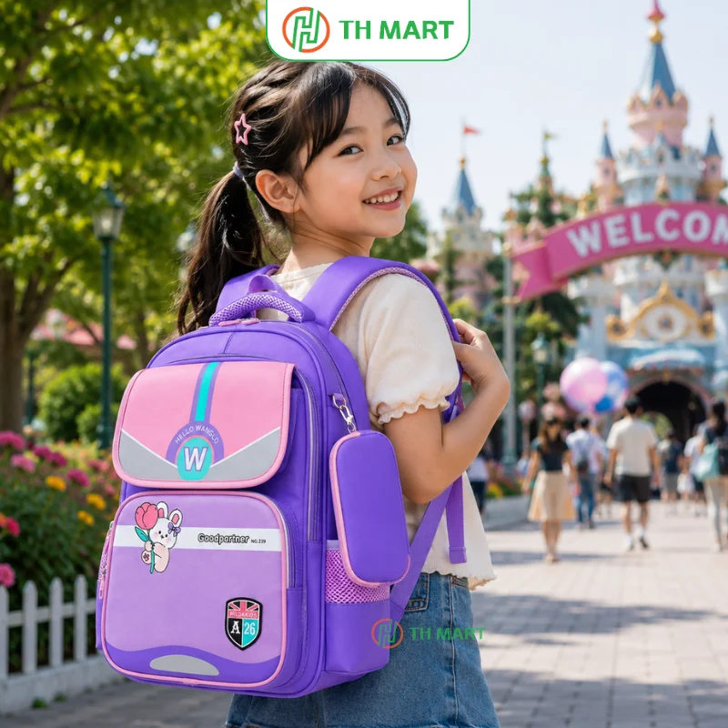 Balo chống gù Hello Wangld có tính tiện dụng cao, đi học, đi chơi, du lịch