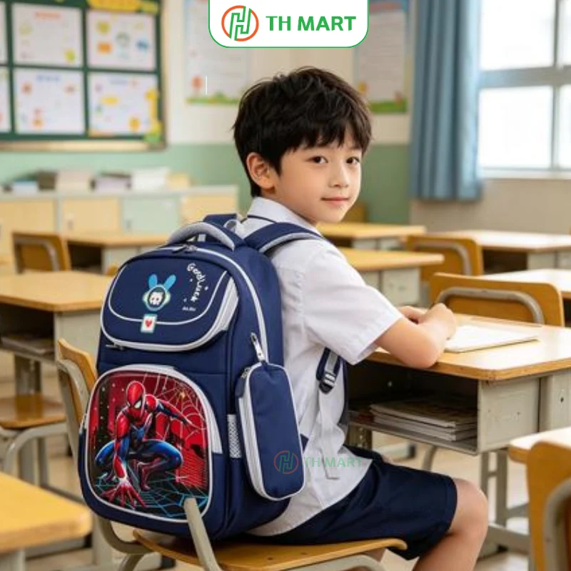 Thiết kế đệm lưng thoáng khí giúp bé thoải mái khi mang