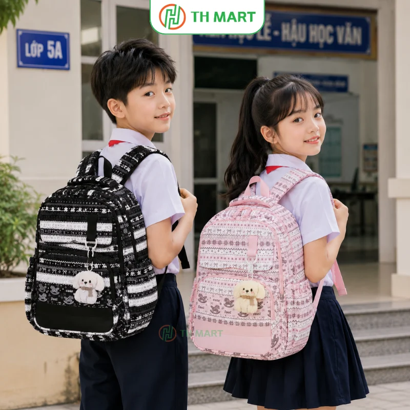 Balo học sinh cấp 1 Style Hàn Quốc dễ thương