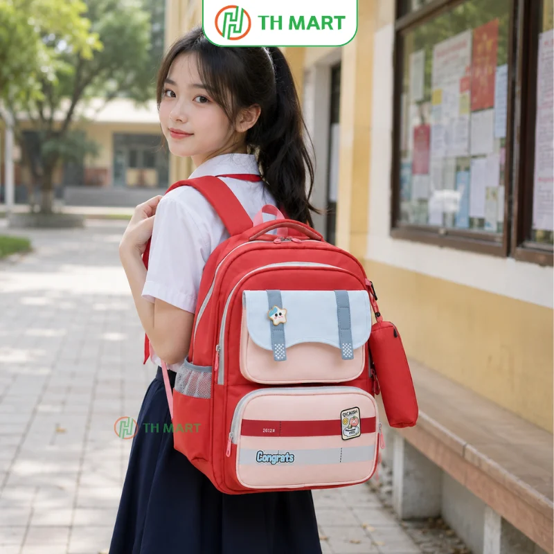 Balo Congrats nhiều ngăn thích hợp cho học sinh cấp 2