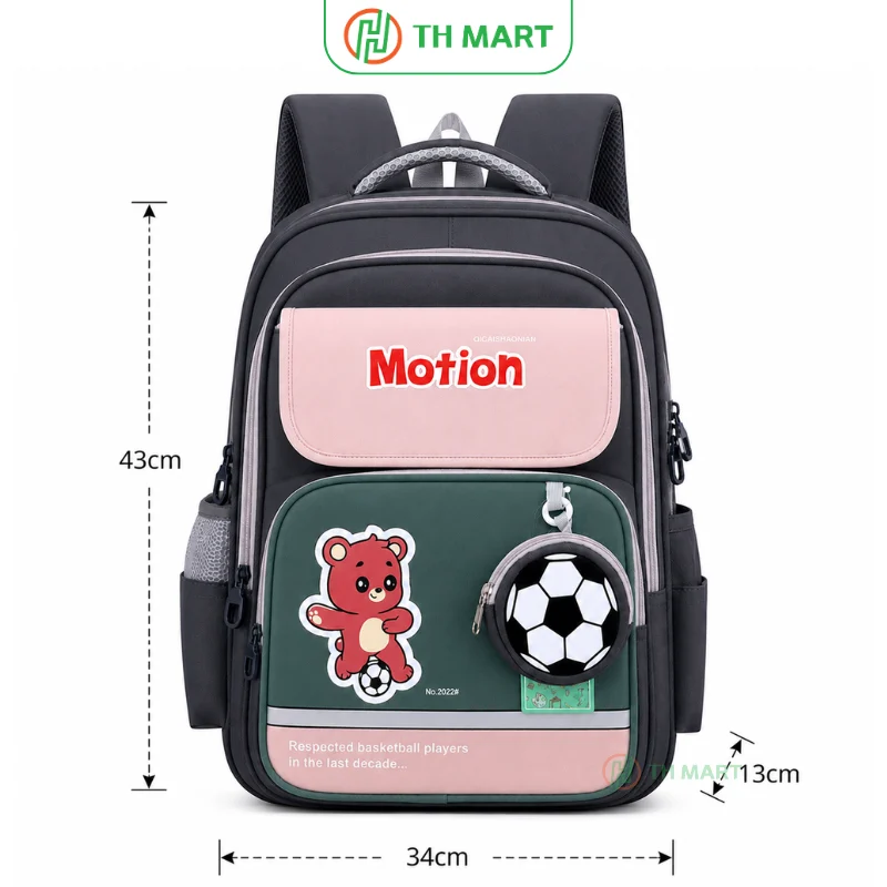 Balo học sinh cấp 2 motion thời trang độc lạ nhiều ngăn