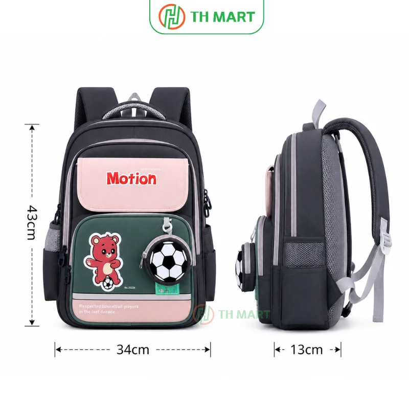 Balo học sinh cấp 2 motion thời trang độc lạ nhiều ngăn