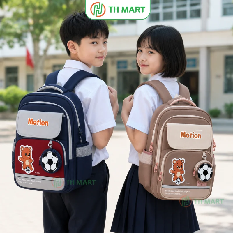 Balo học sinh cấp 2 motion thời trang độc lạ nhiều ngăn là mẫu balo hottrend