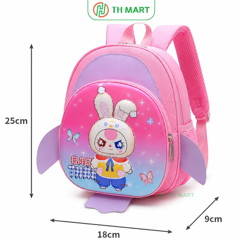 Balo cho bé mẫu giáo Baby Three 3D dễ thương