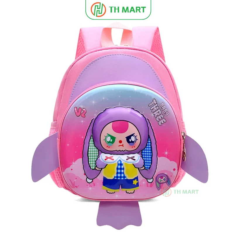 Balo cho bé mẫu giáo Baby Three 3D dễ thương