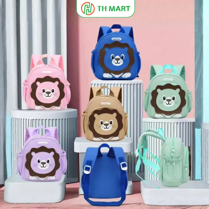Balo cho bé mẫu giáo hình sư tử dễ thương