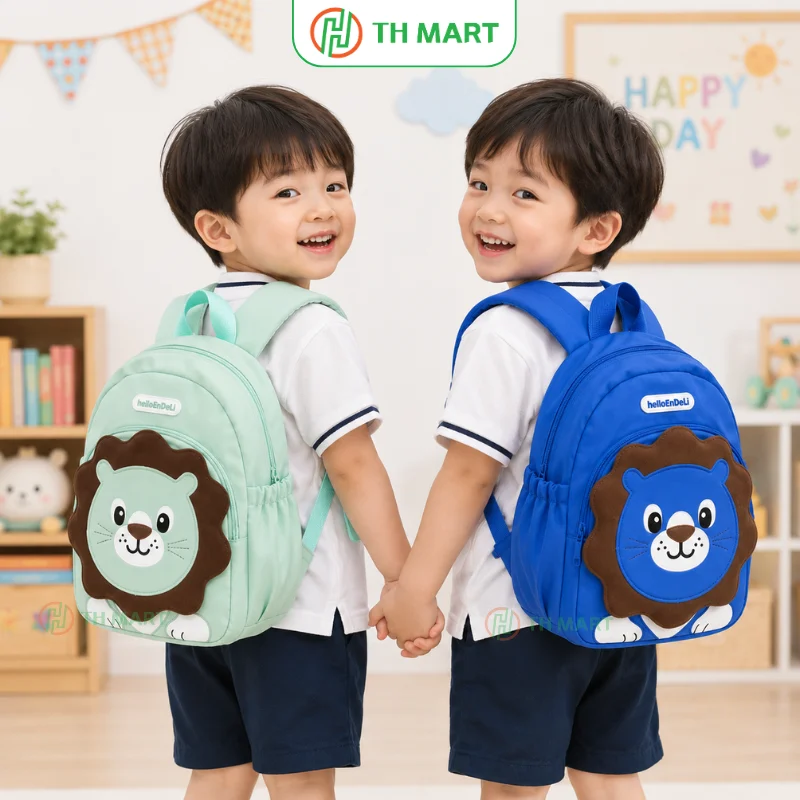 Balo cho bé mẫu giáo hình sư tử thích hợp cho bé 1-5 tuổi