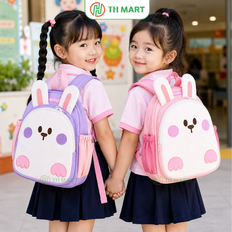 Balo cho bé mẫu giáo hình thỏ thích hợp cho bé 1-3 tuổi