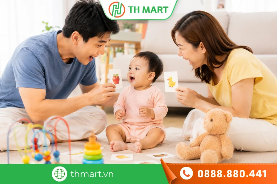 Dạy bé tập nói qua đồ vật, tranh ảnh
