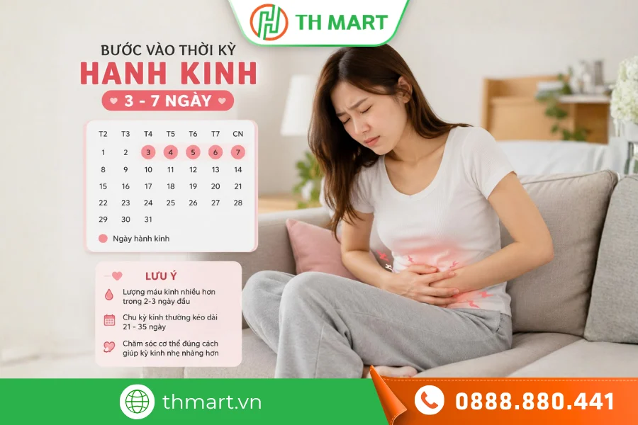 Ở đa số phụ nữ khỏe mạnh, kỳ kinh thường kéo dài từ 3-7 ngày