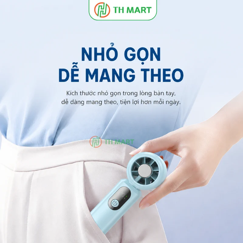 Quạt có thiết kế siêu nhỏ gọn, dễ mang theo