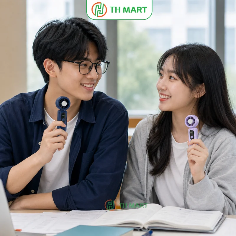 Quạt H18 mini thích hợp dùng cho nhiều đối tượng như học sinh, sinh viên, nhân viên văn phòng, shipper...