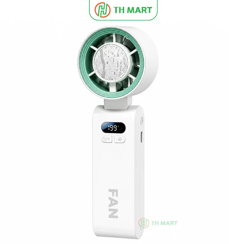 Quạt mini cầm tay JF-137 sò lạnh pin trâu, gấp gọn