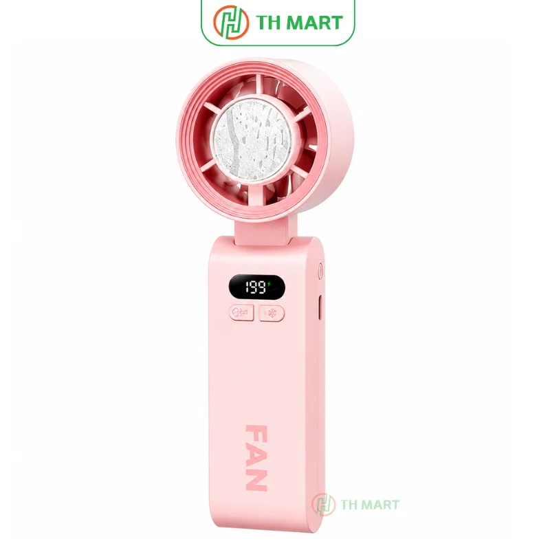 Quạt mini cầm tay JF-137 sò lạnh pin trâu, gấp gọn