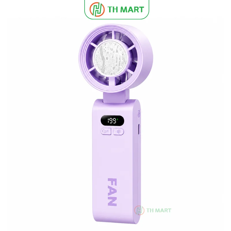 Quạt mini cầm tay JF-137 sò lạnh pin trâu, gấp gọn