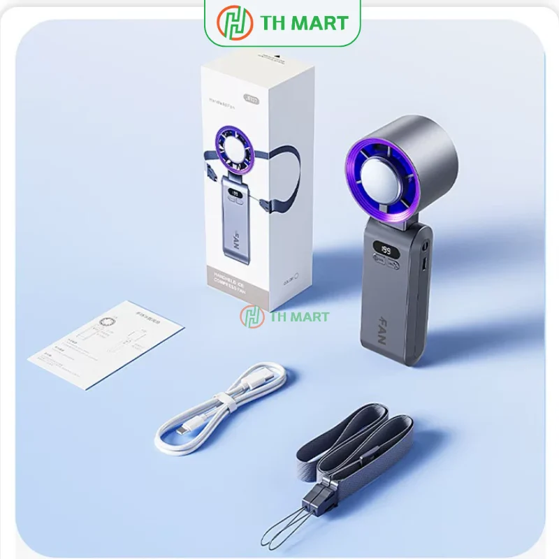 Bộ sản phẩm quạt mini cầm tay JF-137 sò lạnh