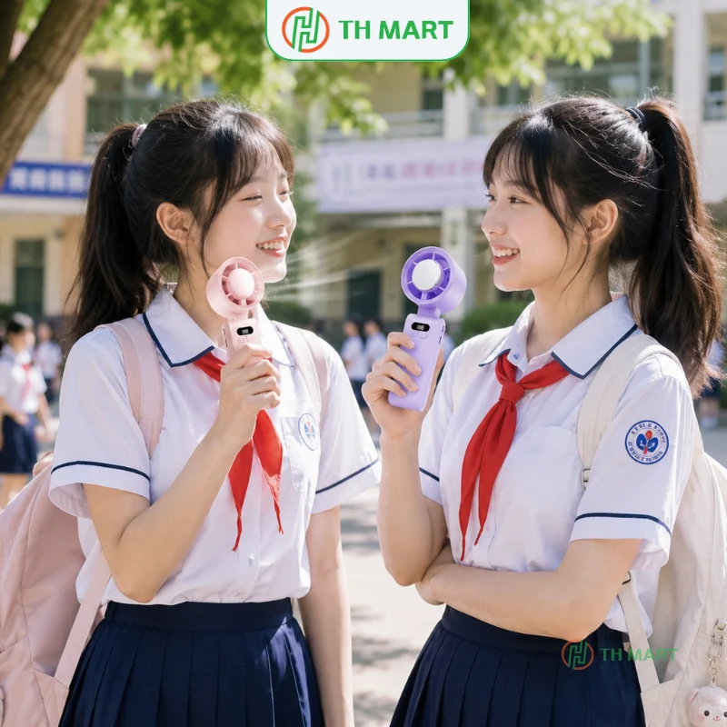 Quạt mini cầm tay JF-137 được nhiều học sinh, sinh viên lựa chọn