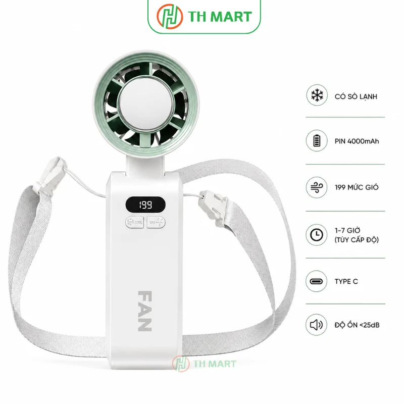 Quạt mini cầm tay JF-137 sò lạnh pin trâu, gấp gọn