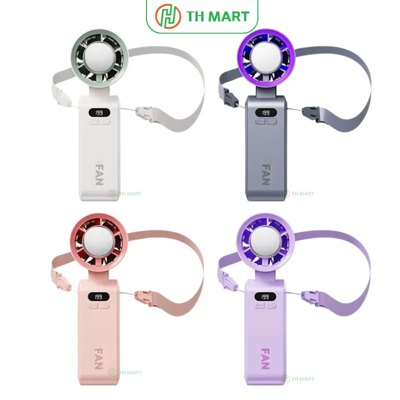 Quạt mini cầm tay JF-137 sò lạnh pin trâu, gấp gọn