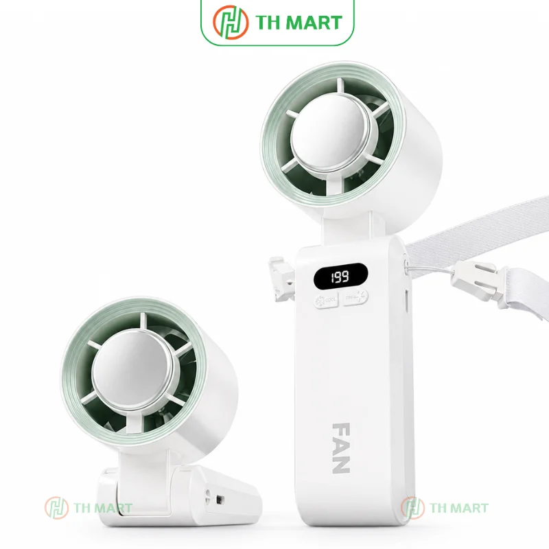 Quạt mini cầm tay JF-137 sò lạnh pin trâu, gấp gọn