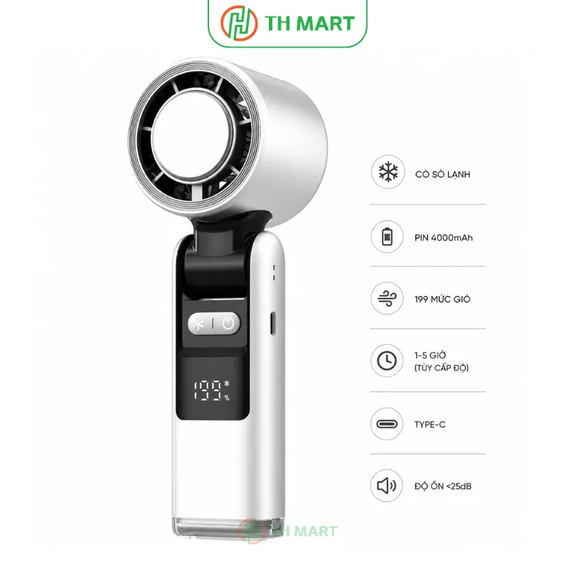 Quạt mini cầm tay K801 sò lạnh
