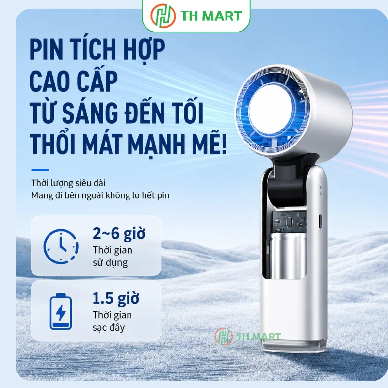Pin 4000mAh bền bỉ, có thể dùng liên tục từ 1-5 tiếng, nếu dùng chế độ nhỏ có thể đạt đến 6-8 tiếng