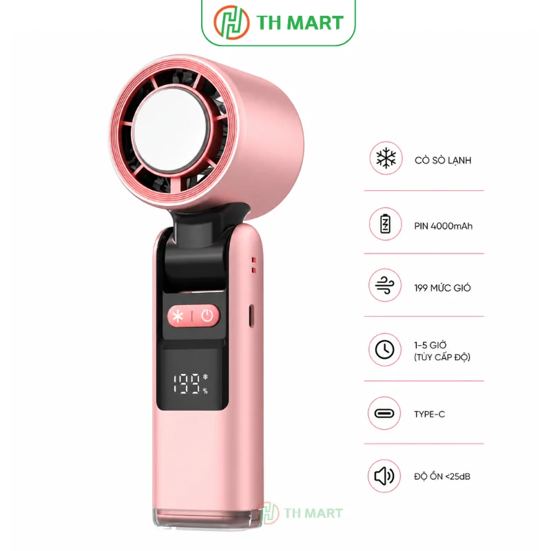 Quạt mini cầm tay K801 sò lạnh