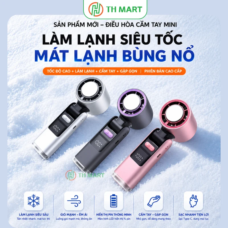 Quạt mini K801 tạo luồng gió mát lạnh