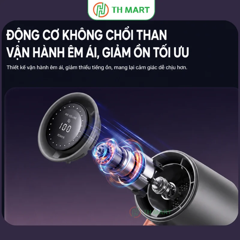 Động cơ không chồi than, tạo gió mạnh, vận hành êm