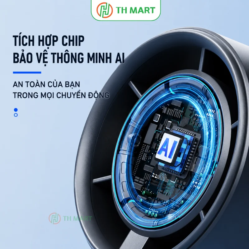 Quạt mini cầm tay S001 tích hợp chip AI thông minh