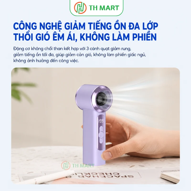 Công nghệ giảm ồn đa lớp, thổi gió êm ái, không làm phiền