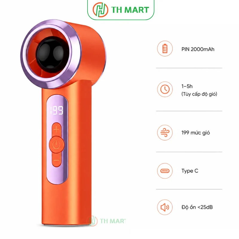 Quạt mini cầm tay Ultra T238 pin trâu, nhỏ gọn