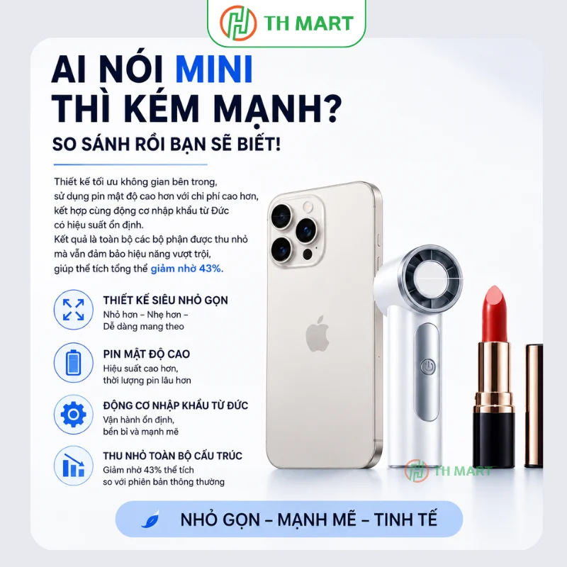 Quạt mini nhỏ nhưng có võ, rất đáng mua