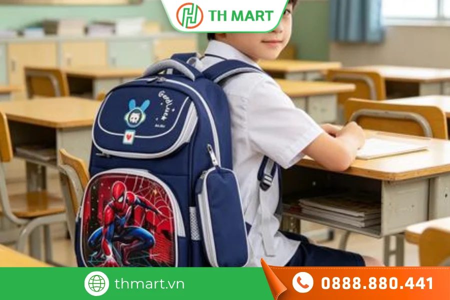 Mẫu balo cho bé trai siêu nhân 3d cũng được nhiều bé lựa chọn