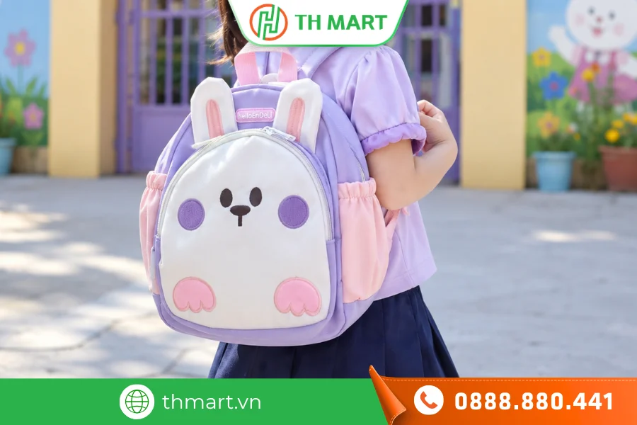 Balo cho bé gái 2 tuổi có kích thước bao nhiêu là chuẩn? 4 Chiều cao balo không vượt quá phần lưng của bé