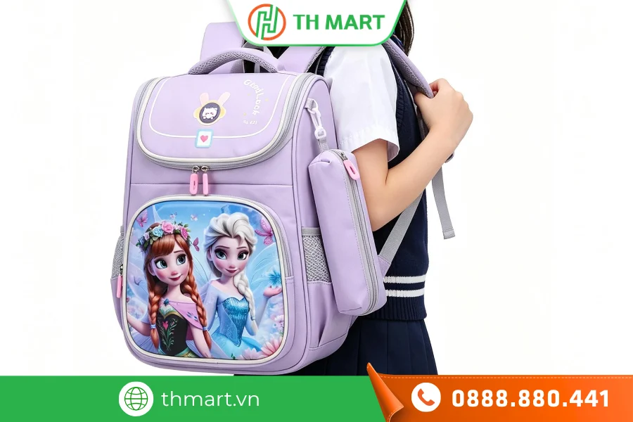 Balo cho bé lớp 1: Nên chọn chống gù hay siêu nhẹ? 7 Cặp học sinh lớp 1 cho bé gái công chúa nữ hoàng dễ thương