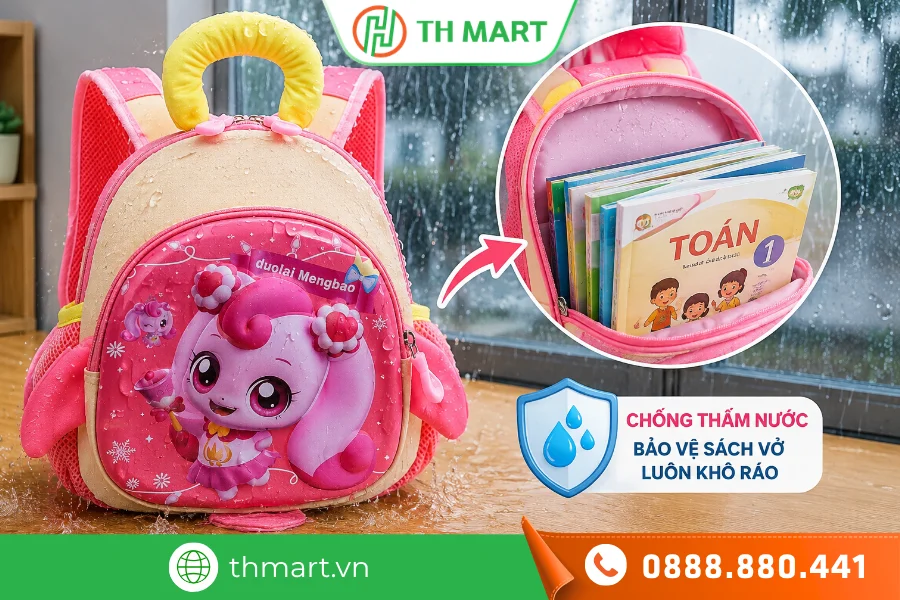 Có nên mua balo đi học chống nước cho bé không? 3 Balo đi học chống nước giúp bảo vệ sách vở không bị thấm nước