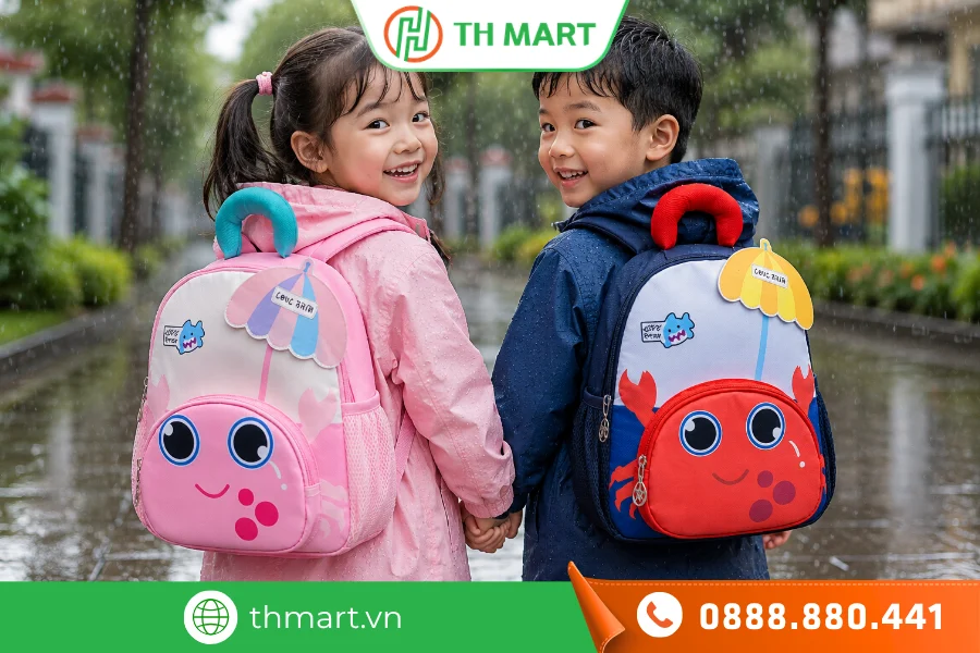 Có nên mua balo đi học chống nước cho bé không? 6 TH MART địa chỉ bán balo cho bé các cấp chất lượng, uy tín, giá tốt