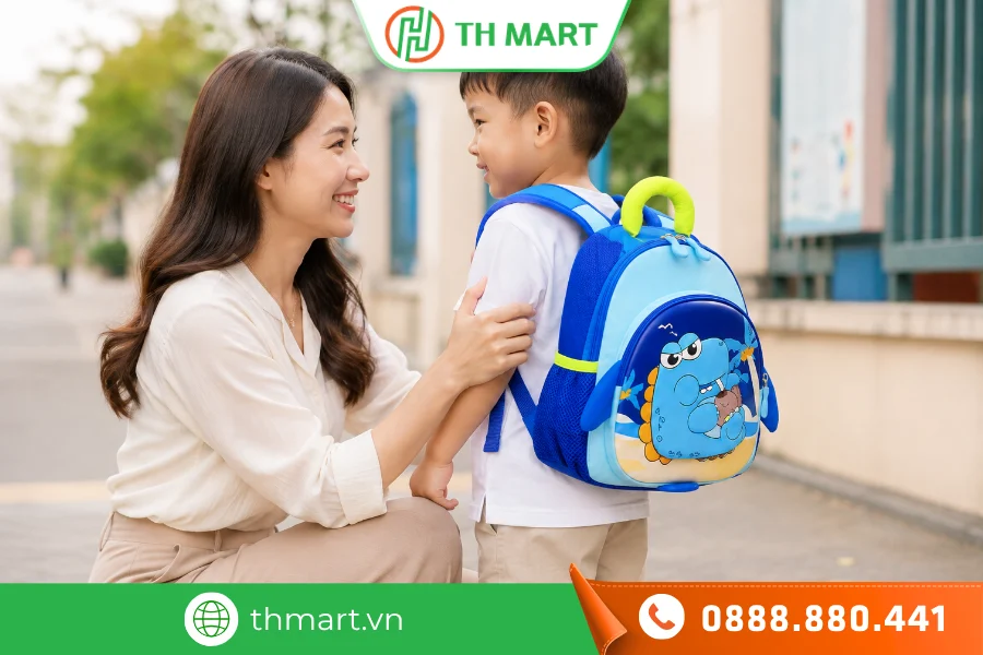 Gợi ý kích thước balo cho bé theo chiều cao và cấp học 3 Các mẫu balo cho bé mầm non có kích thước khoảng 24-32cm